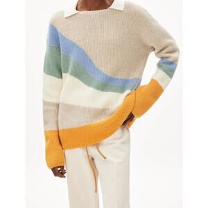 ARMEDANGELS - WOMEN'S MIYAA MULTICOLOR - WOOL SWEATER M-L